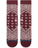 Image #2 - Stance Men's Barrio Crew Socks, Wine, hi-res