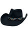 Image #2 - Nikki Beach Women's Mirador Wool Western Fashion Hat, Black, hi-res