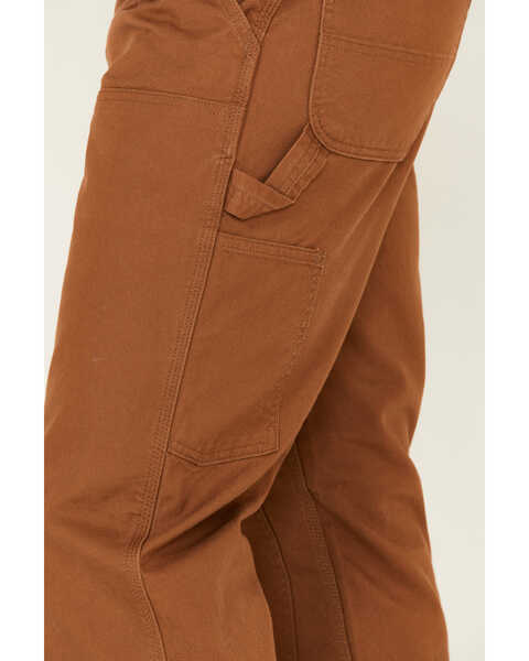 Image #4 - Carhartt Men's Rugged Flex Relaxed Fit Duck Double Front Work Pants, Brown, hi-res