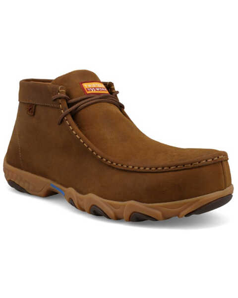 Image #1 - Twisted X Men's Distressed Chukka Work Shoes - Nano Composite Toe, Distressed Brown, hi-res