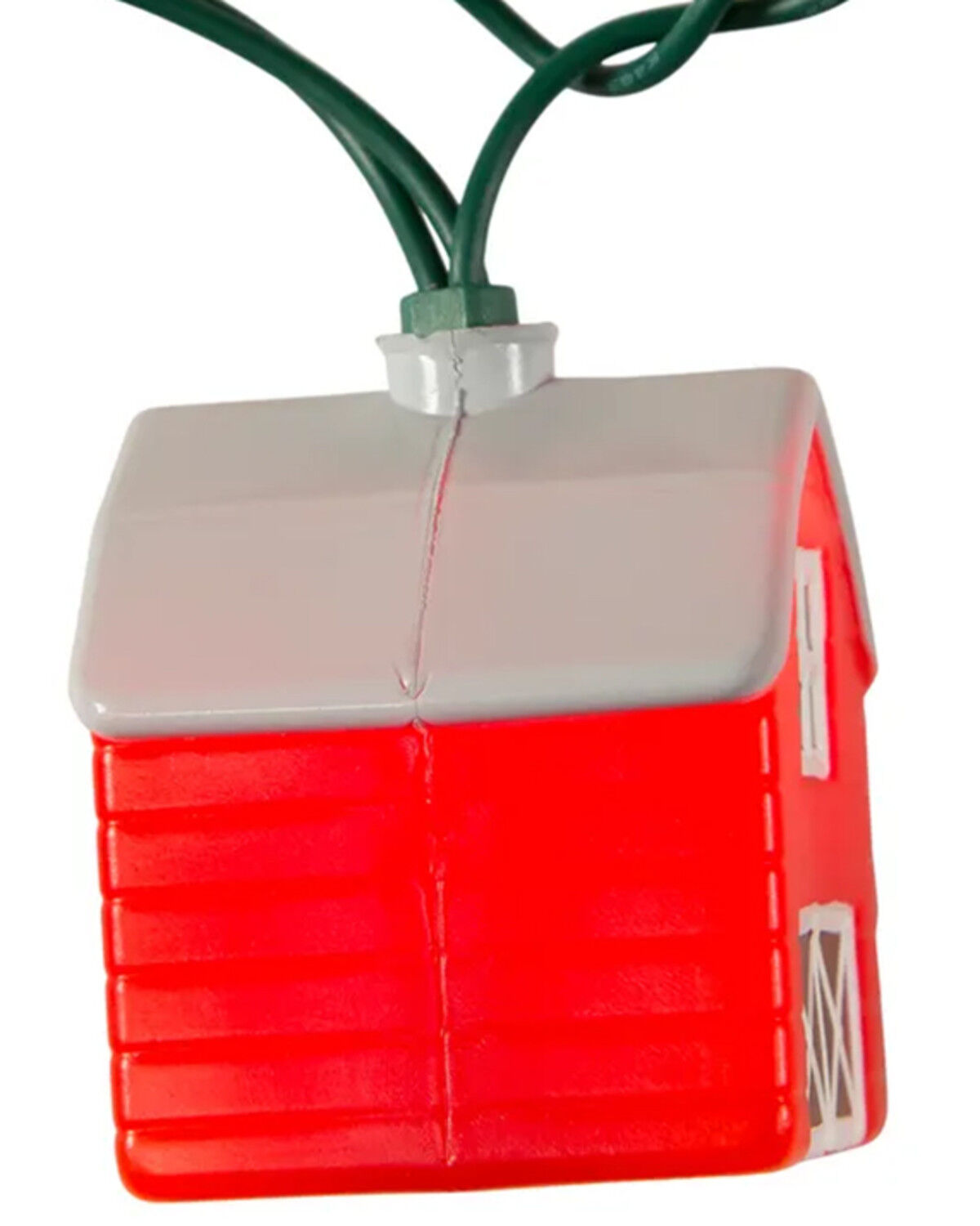 Image #3 - Kurt Adler 12' UL 10-Light Barn Light Set With Green Wire, Multi, hi-res