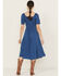 Image #5 - Idyllwind Women's Dudley Print Short Sleeve Midi Dress, Blue, hi-res