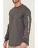 Image #3 - Cody James Men's FR Logo Long Sleeve Work T-Shirt, Charcoal, hi-res