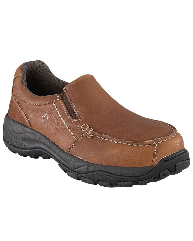 Rockport Works Men's Extreme Light Slip-On Oxford Work Shoes ...