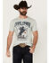 Image #1 - Cody James Men's Rodeo Rider Short Sleeve Graphic T-Shirt, Natural, hi-res