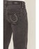 Image #2 - Rock & Roll Denim Girls Horseshoe Embroidered Bootcut Stretch Denim Jeans, Black, hi-res