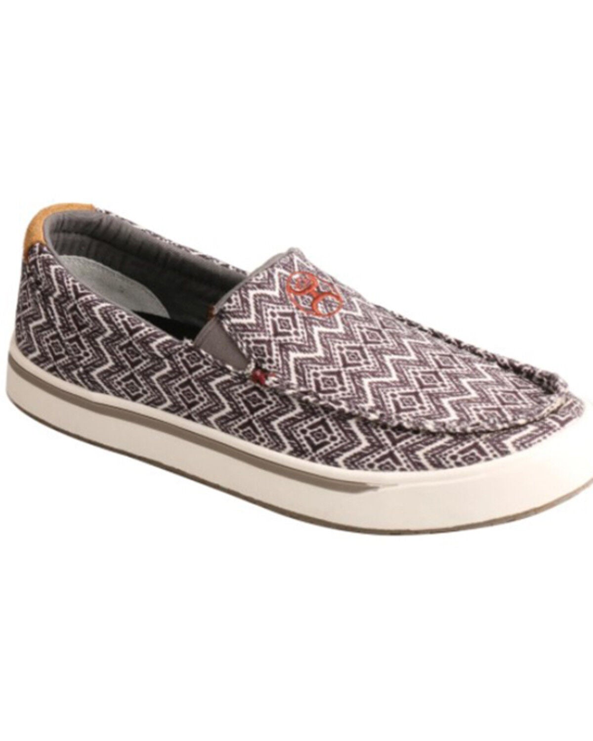Hooey by Twisted X Men's Southwestern Print Slip-On Lopers, Black/white, hi-res