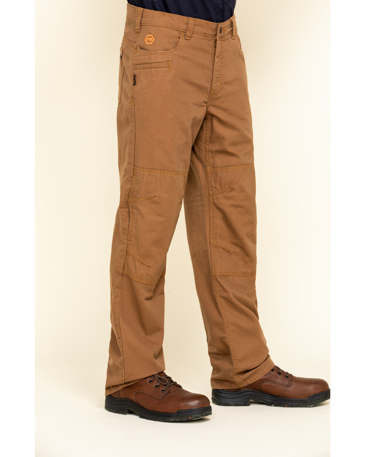 Image #3 - Hawx Men's FR Straight Work Pants, Brown, hi-res