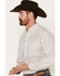 Ariat Men's Aiden Geo Print Classic Fit Long Sleeve Button-Down Western Shirt - Big , White, hi-res