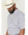 Image #2 - Ariat Men's Baxter Southwestern Print Short Sleeve Button-Down Western Shirt - Big, White, hi-res