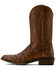 Image #2 - Ariat Men's Vesper Exotic Ostrich Western Boots - Round Toe, Tan, hi-res