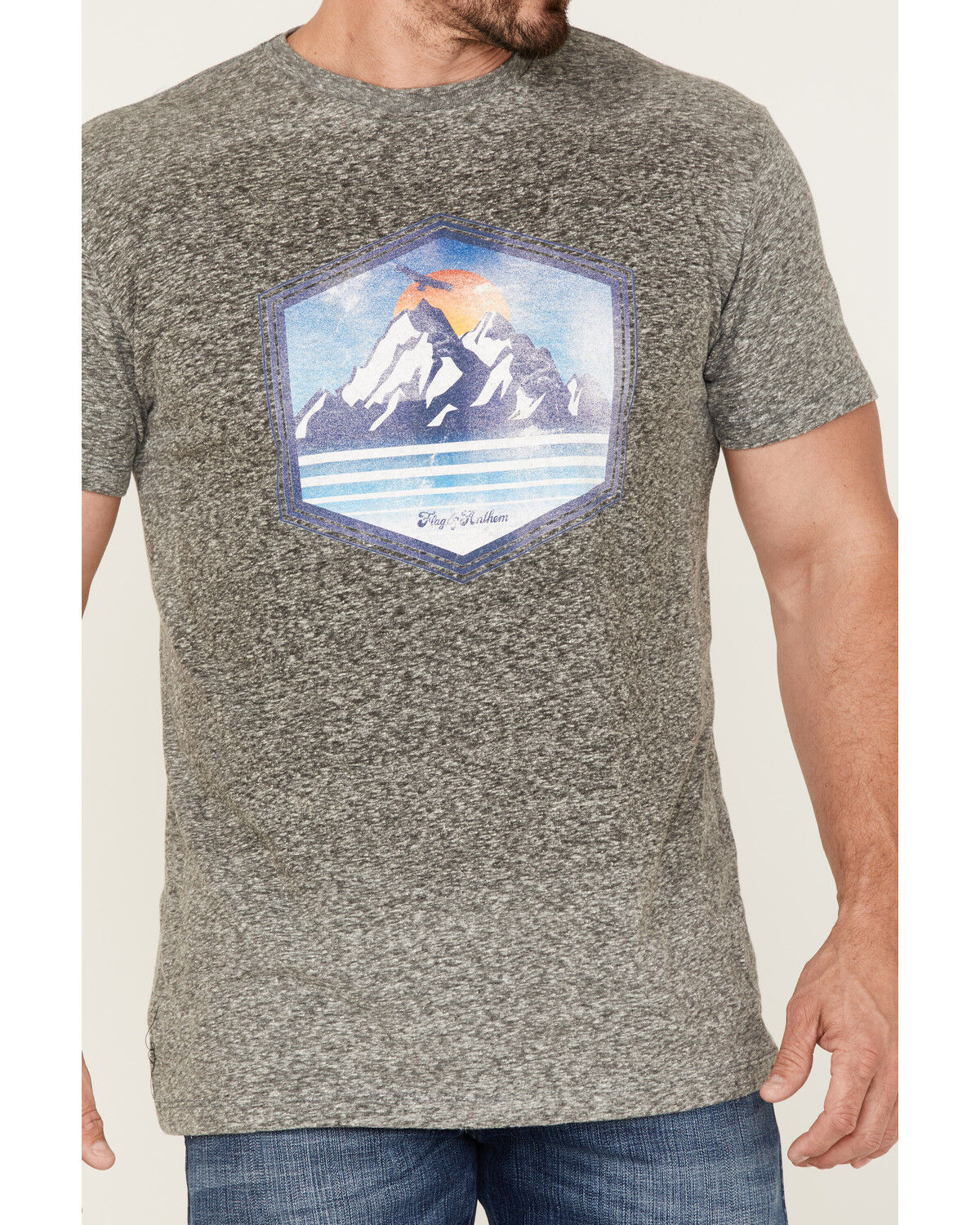 Image #3 - Flag & Anthem Men's Great Outdoors Graphic T-Shirt, Heather Grey, hi-res
