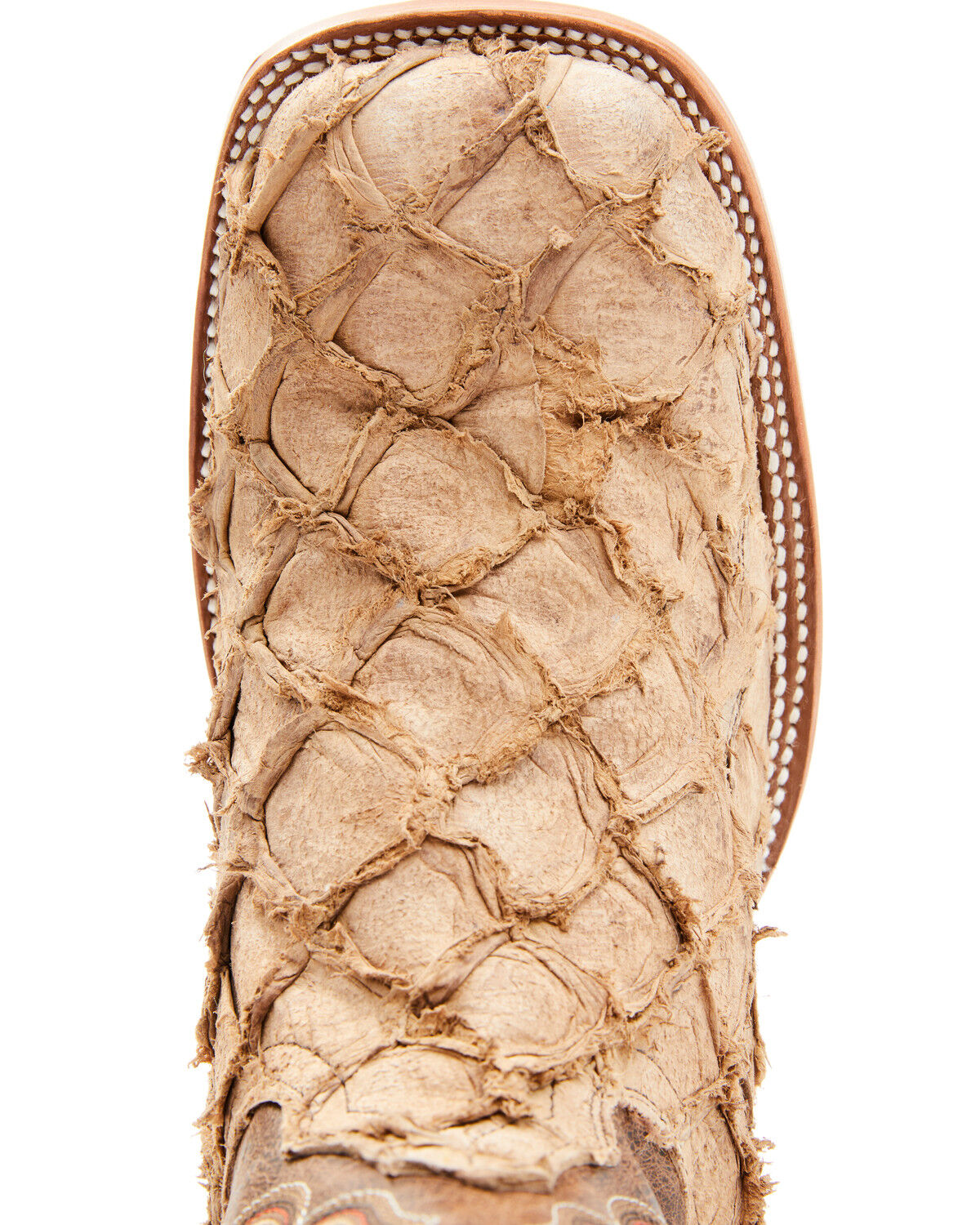 Image #6 - Cody James Men's Exotic Pirarucu Western Boots - Broad Square Toe, Tan, hi-res