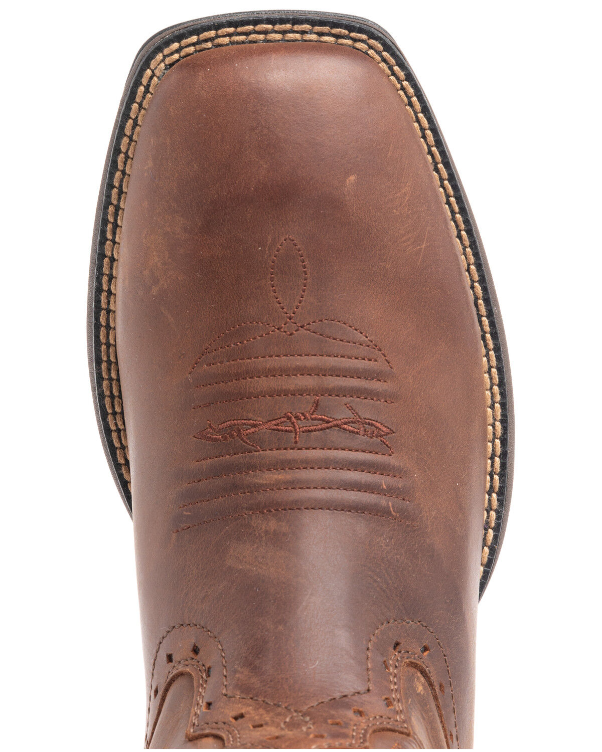 Image #6 - Brothers and Sons Men's Fishing Lite Western Performance Boots - Broad Square Toe, Honey, hi-res