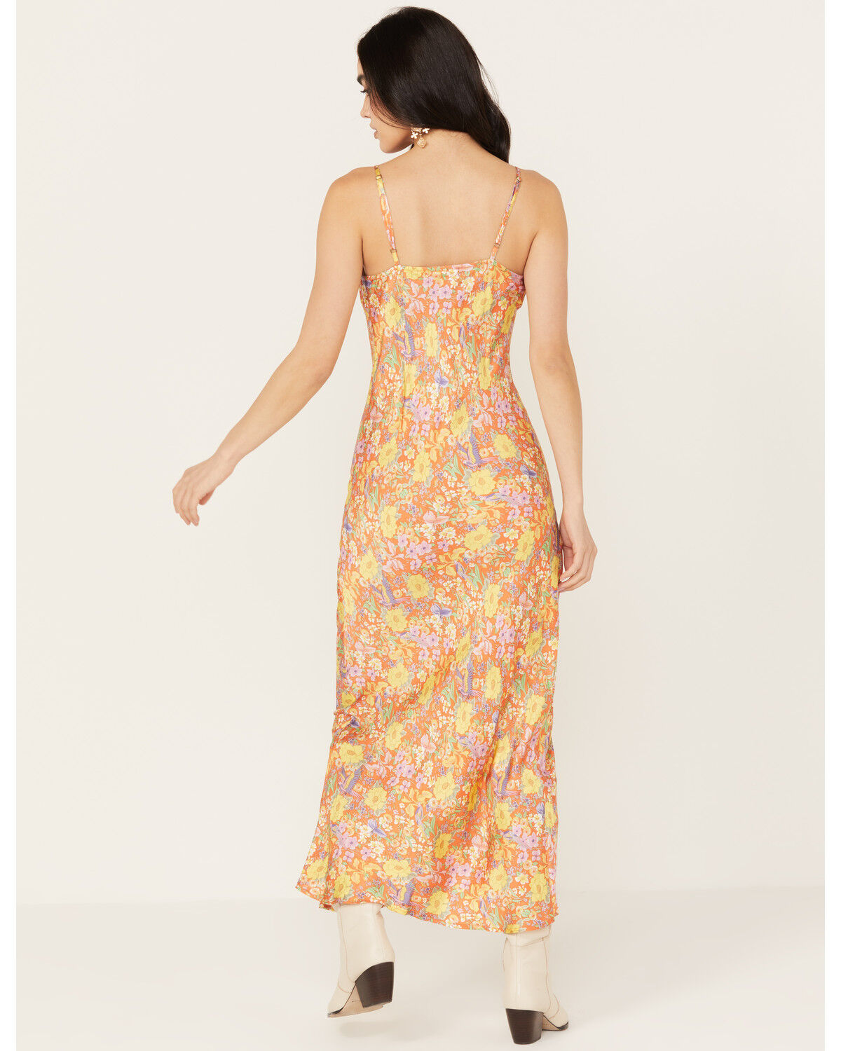 Image #4 - Spell Women's Last Drink Bias Strappy Midi Dress, Multi, hi-res
