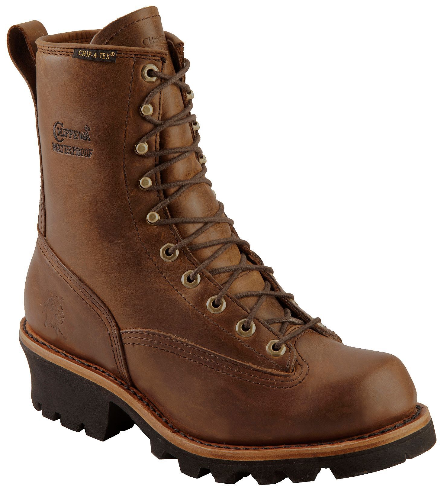 Chippewa Men's Lace-Up Logger Boots - Steel Toe, Bay Apache, hi-res