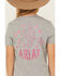 Image #4 - Ariat Girls' Cactus Short Sleeve Graphic Tee, Grey, hi-res