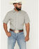Image #1 - Gibson Trading Co Men's Boxer Geo Print Short Sleeve Button-Down Western Shirt, Cream, hi-res