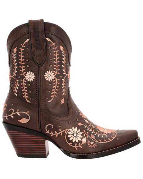 Image #2 - Durango Women's Crush Rose Wildflower Western Boots - Snip Toe , Rose, hi-res