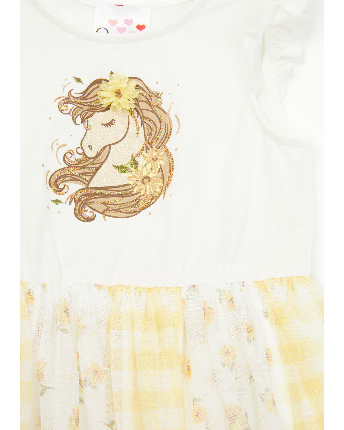 Image #2 - Sugar California Toddler Girls' Horse Prairie Dress, Yellow, hi-res