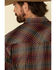 Image #5 - Resistol Men's Multi Chestnut Check Plaid Long Sleeve Western Shirt, Multi, hi-res