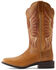 Image #2 - Ariat Women's Rockdale Western Performance Boots - Broad Square Toe, Brown, hi-res