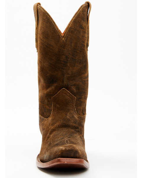 Image #4 - Moonshine Spirit Men's Gordon Roughout Western Boots - Square Toe, Bronze, hi-res