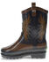 Image #3 - Western Chef Boys' Western Cowboy Rain Boots - Round Toe, Brown, hi-res
