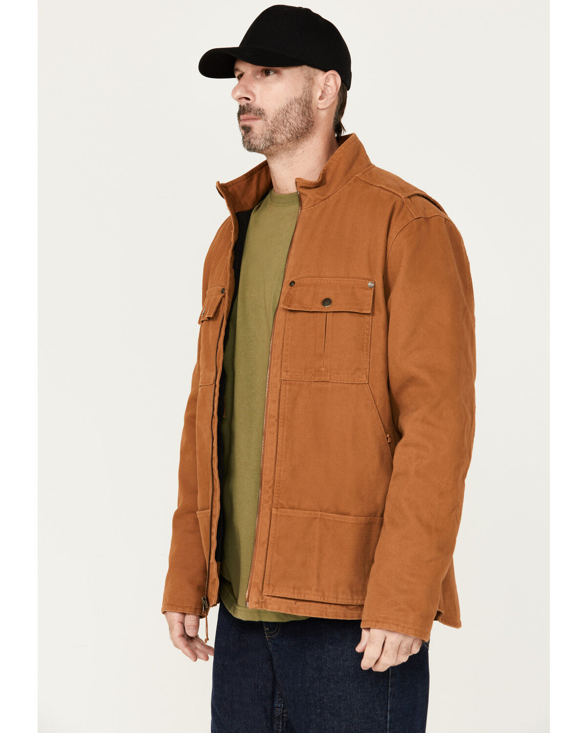 Image #2 - Hawx Men's Lined Duck Work Jacket, Rust Copper, hi-res
