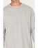 Image #3 - Carhartt Men's Force Relaxed Fit Midweight Long Sleeve Logo Pocket Work T-Shirt, Grey, hi-res