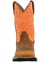 Image #4 - Rocky Boys' Monocrepe Western Boots - Broad Square Toe, Orange, hi-res