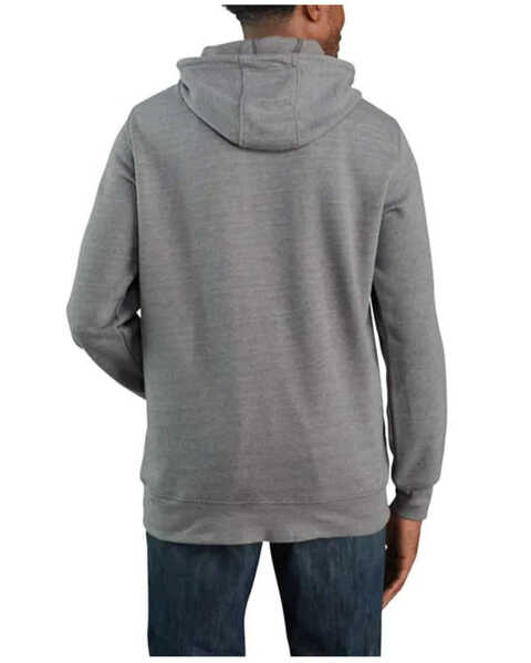 Image #2 - Carhartt Men's FR Force Logo Graphic Midweight Hooded Work Sweatshirt, Medium Grey, hi-res