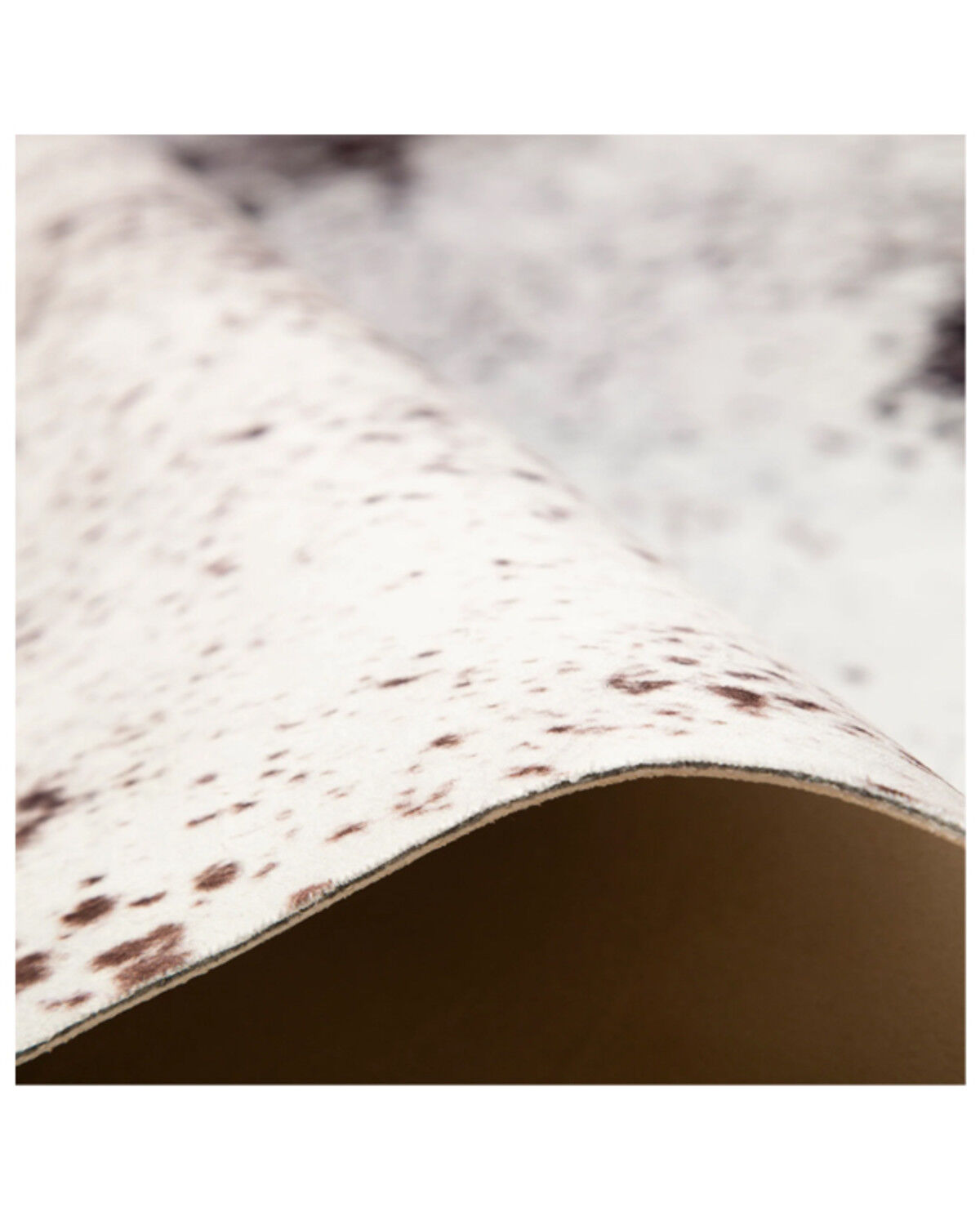 Image #2 - Carstens Home Faux Cowhide Black & White Brindle Rug, Black, hi-res
