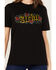 Image #3 - Ariat Women's Gothic Floral Logo Short Sleeve Graphic Tee, Black, hi-res