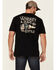Moonshine Spirit Men's Whiskey And Leave Graphic Short Sleeve T-Shirt , Black, hi-res