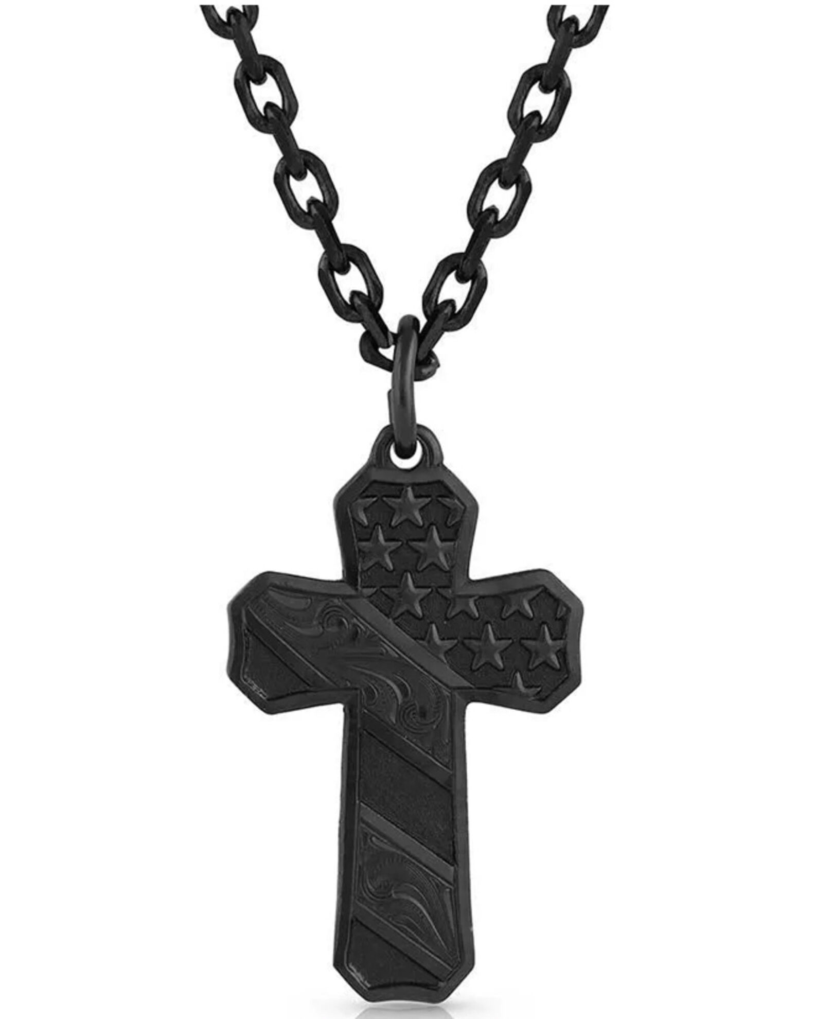 Montana Silversmiths Men s Faded Glory Cross Necklace Sheplers