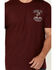 Image #4 - Cowboy Hardware Men's Boot Barn Exclusive Ride It Like You Stole It Short Sleeve Graphic T-Shirt, Maroon, hi-res