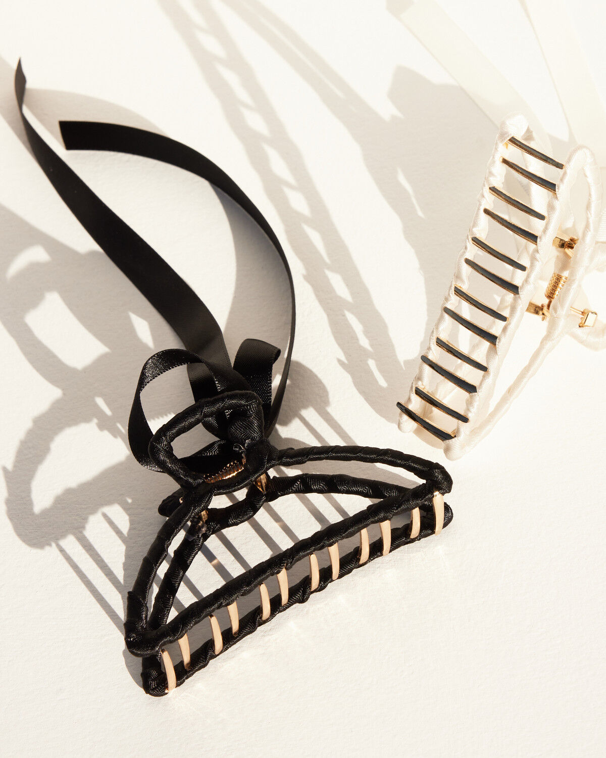 Image #4 - Shyanne Women's Bow Claw Clip Set - 2 Piece, Black, hi-res