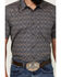 Image #3 - Gibson Trading Co Men's Rain Down Medallion Print Short Sleeve Button-Down Western Shirt, Navy, hi-res