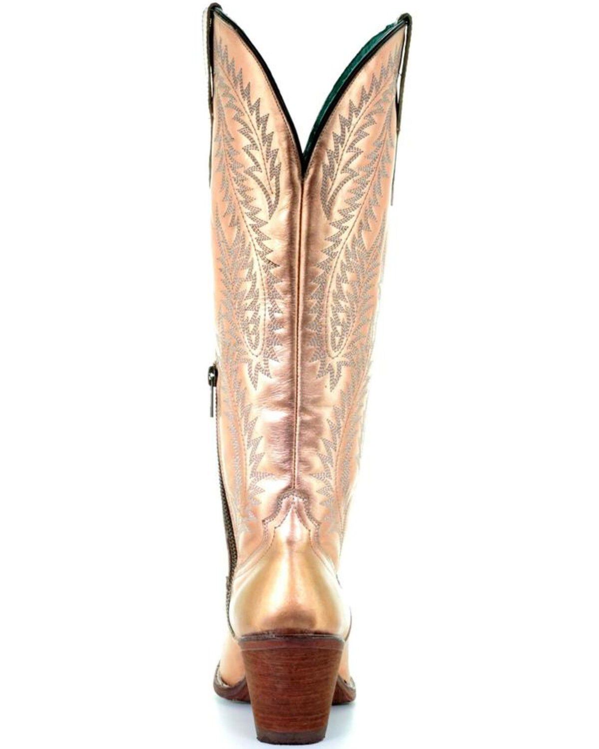 women's gold cowboy boots