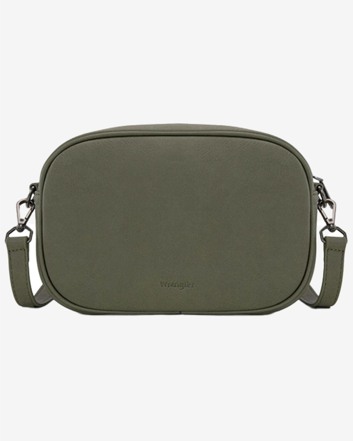 Image #2 - Wrangler Women's Sherpa Southwestern Print Canvas Crossbody Bag, Green, hi-res