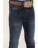 Shyanne Little Girls' Dark Wash Bootcut Stretch Jeans, Dark Wash, hi-res