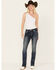 Image #3 - Grace in LA Women's Medium Wash Mid Rise Bootcut Jeans , Medium Wash, hi-res
