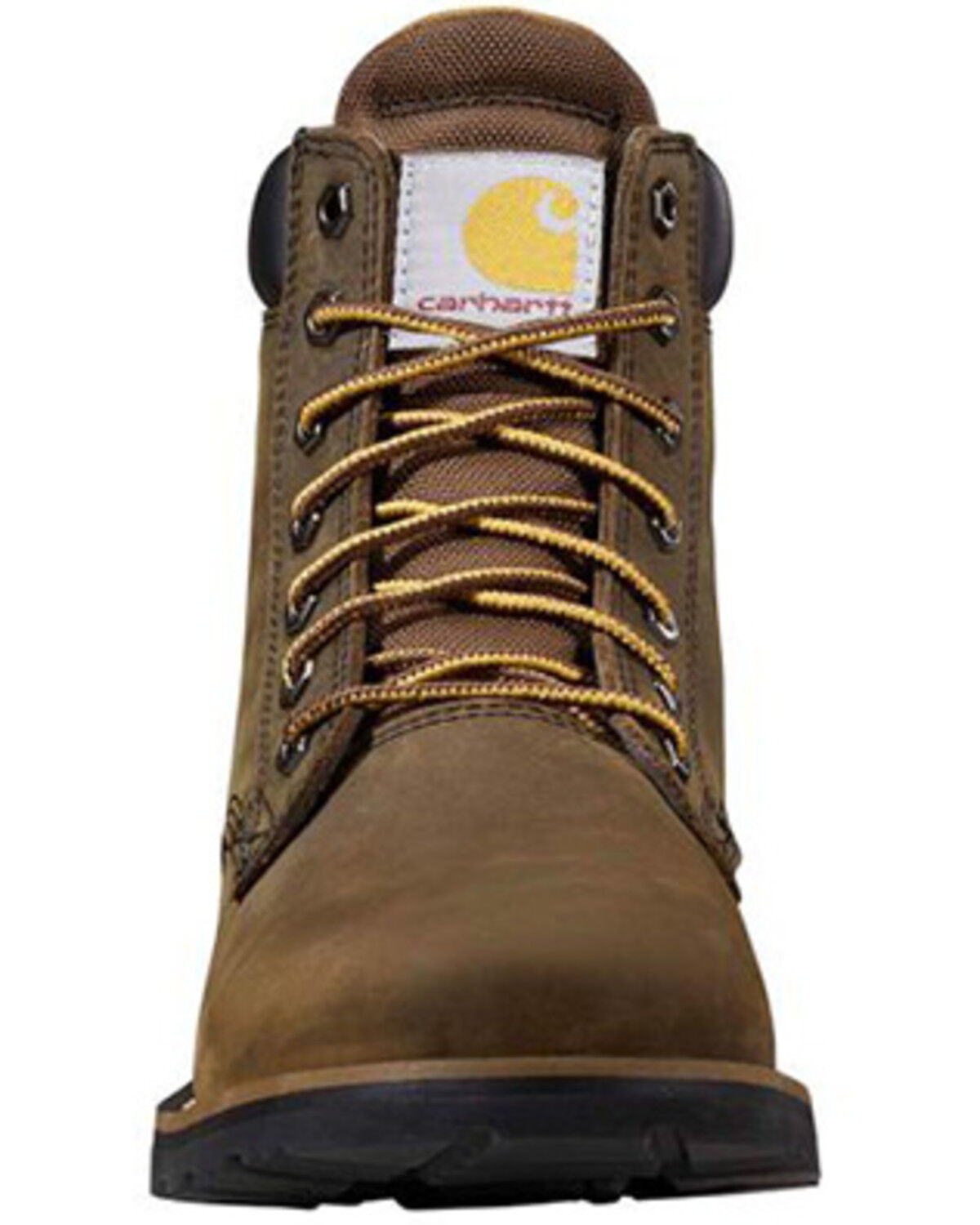 Image #4 - Carhartt Men's 6" Frontier Waterproof Work Boots - Soft Toe, Brown, hi-res