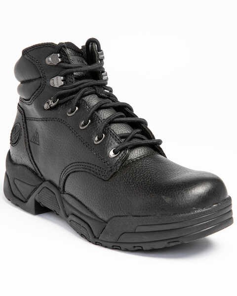 Image #1 - Hawx Men's 6" Enforcer Work Boots - Soft Toe, Black, hi-res