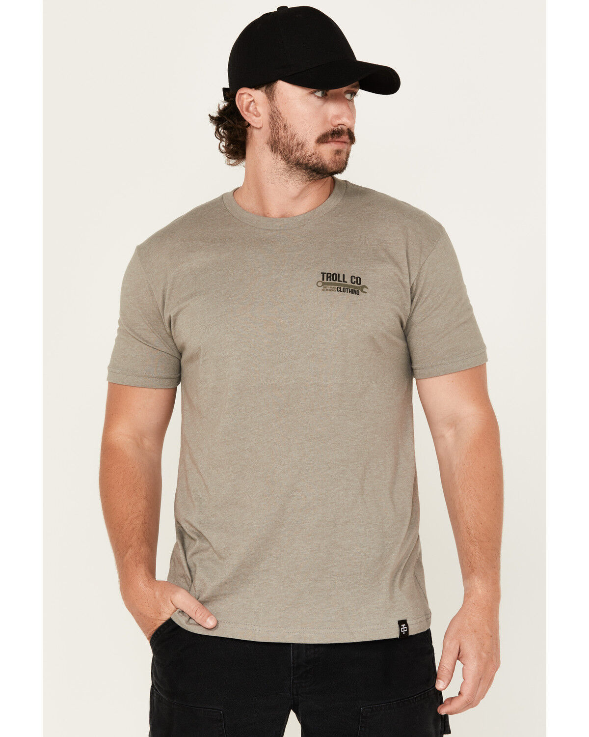 Image #2 - Troll Co Men's Molten Short Sleeve Graphic T-Shirt, Slate, hi-res