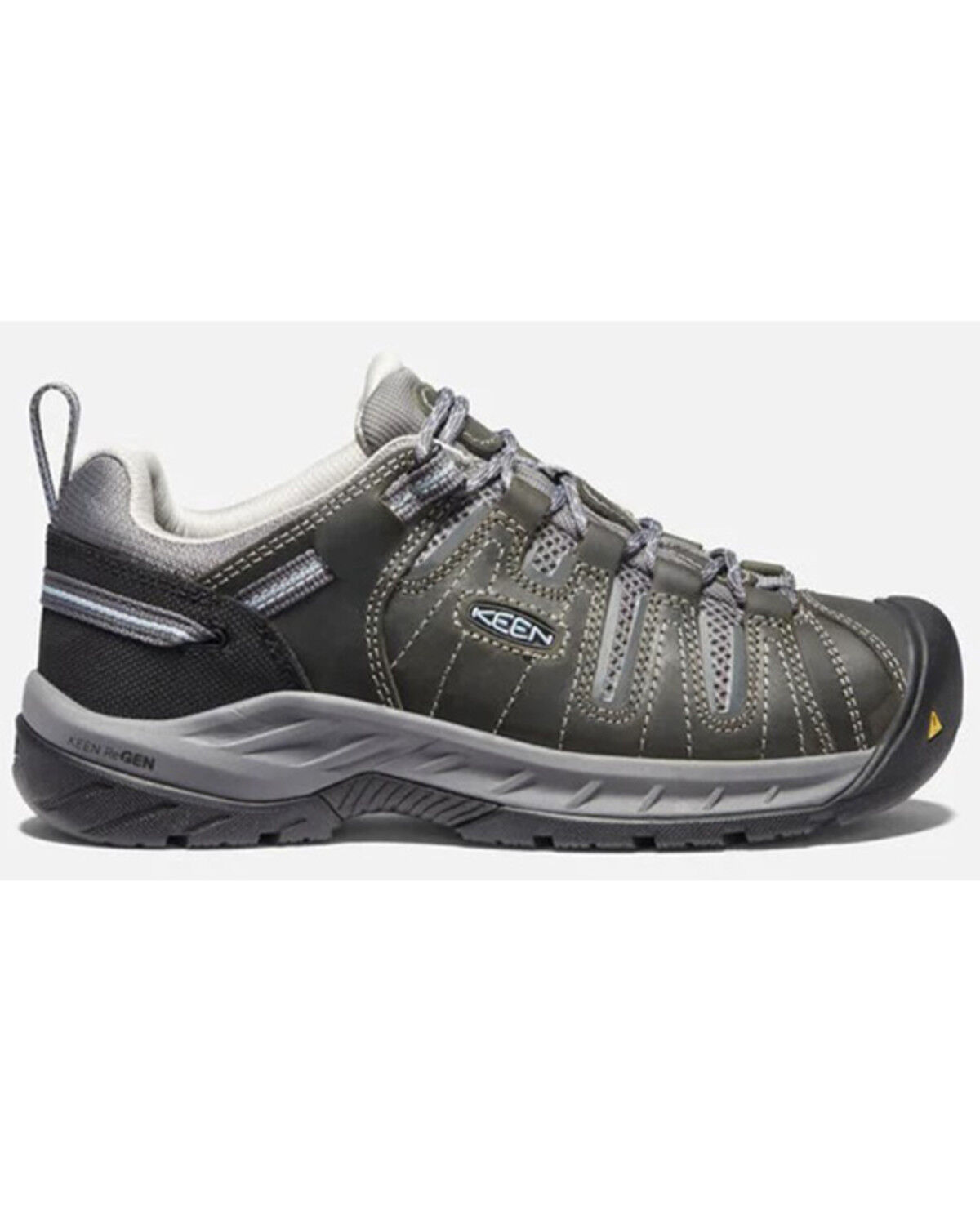 Image #2 - Keen Women's Flint II Soft Toe Lace-Up Water Repellent Work Sneaker, Grey, hi-res