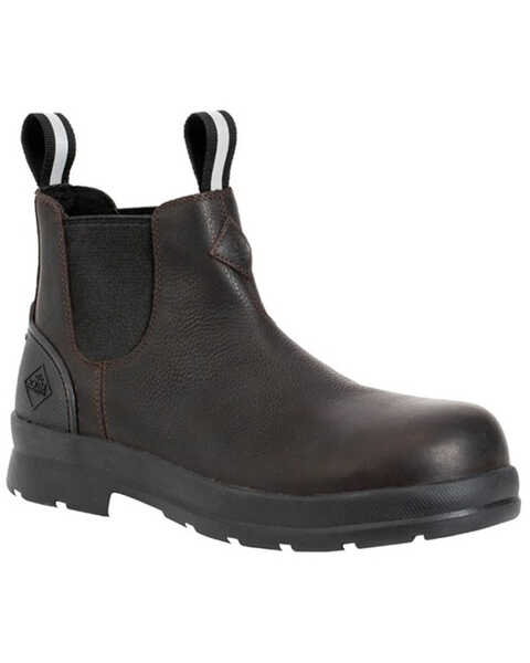 Image #1 - Muck Boots Men's Chore Farm Leather Chelsea Boots - Composite Toe , Black, hi-res