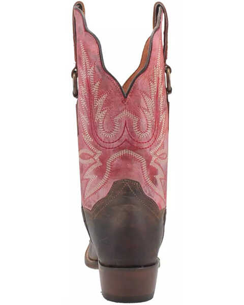 Image #4 - Dan Post Women's Tamra Western Boots - Square Toe , Brown, hi-res