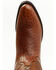Laredo Men's Ostrich Print Western Boots - Medium Toe, Tan, hi-res